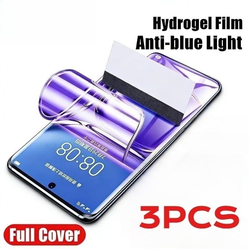 Filme De Hidrogel Macio Anti-Luz Azul De 3 Unidades Para Honor View X10 X20 X30 X40 X50 V30 V40 20 30 Pro Max GT Racing