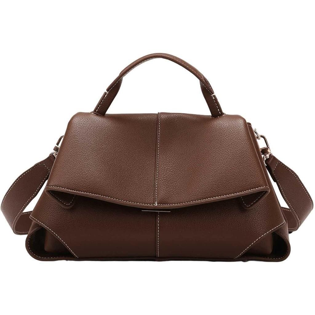 Bolsa feminina, elegante e leve, bolsa transversal de couro PU para uso diário.