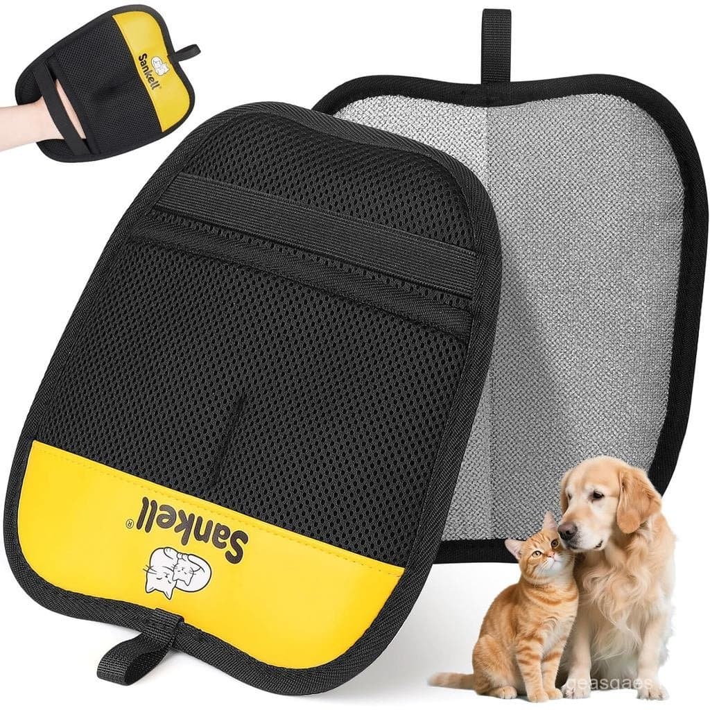 Luva Removedora de Pelos de Animais para Cães e Gatos, Luva Eletrostática Reutilizável para Remoção de Pelos de Animais,