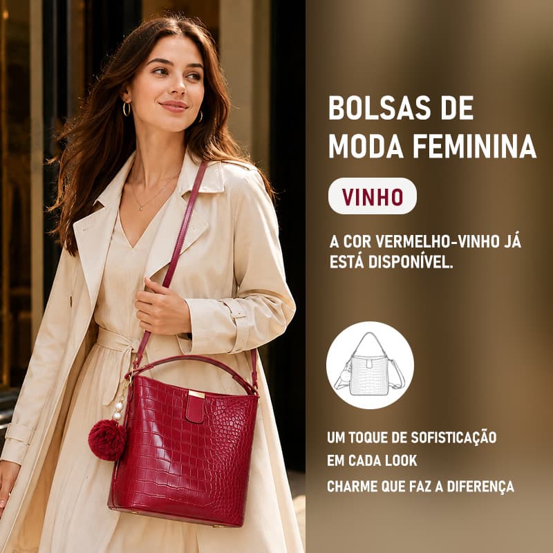 JAMI JAMI Bolsa Média De Ombro Crossbody Com Alça Transversal Feminina De Couro PU B747