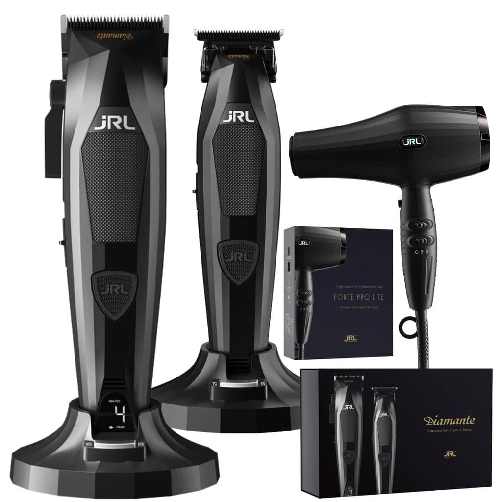 Combo De Máquinas JRL Diamante Com Maquinas De Corte E Acabamento + Secador Profissional 220v