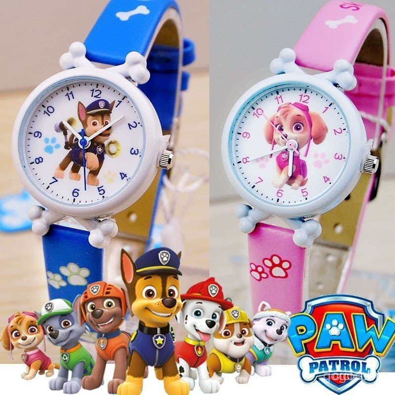 Relógio de quartzo infantil Paw Patrol, adequado para meninos e meninas, relógio de pulso Paw Patrol com botões 5OC3.