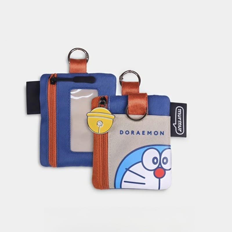 Doraemon Mini Coin Purse Key Case-Bolsa Com Pingente De Documento Multicartão Para Armazenamento Portátil