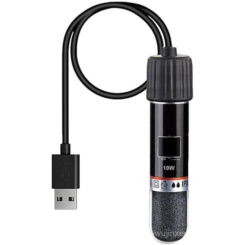 Aquecedor de Aquário Mini, Aquecedor de Tanque de Água para Aquário, Aquecedor de Aquário Pequeno Recarregável por USB,