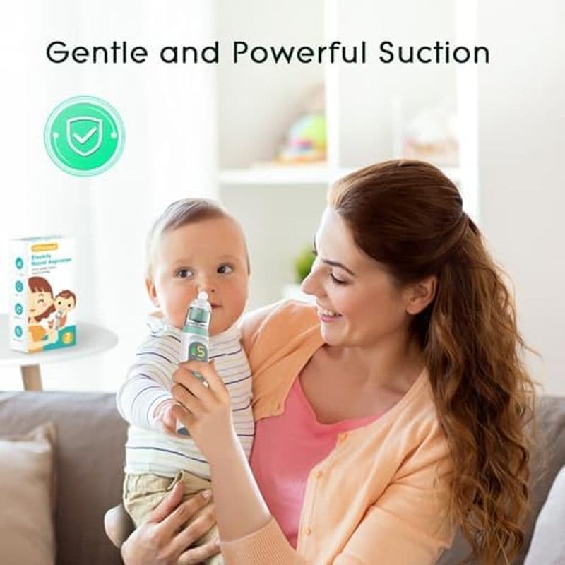 Aspirador Nasal Elétrico Para Bebês , De Nariz Crianças , Sugador De Bebê À Prova D'água , Limpador Com 3 Pontas De Sili