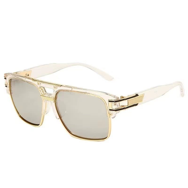 Moda Masculina Óculos De Sol Feminino Elegante Vintage Tons Quadrados