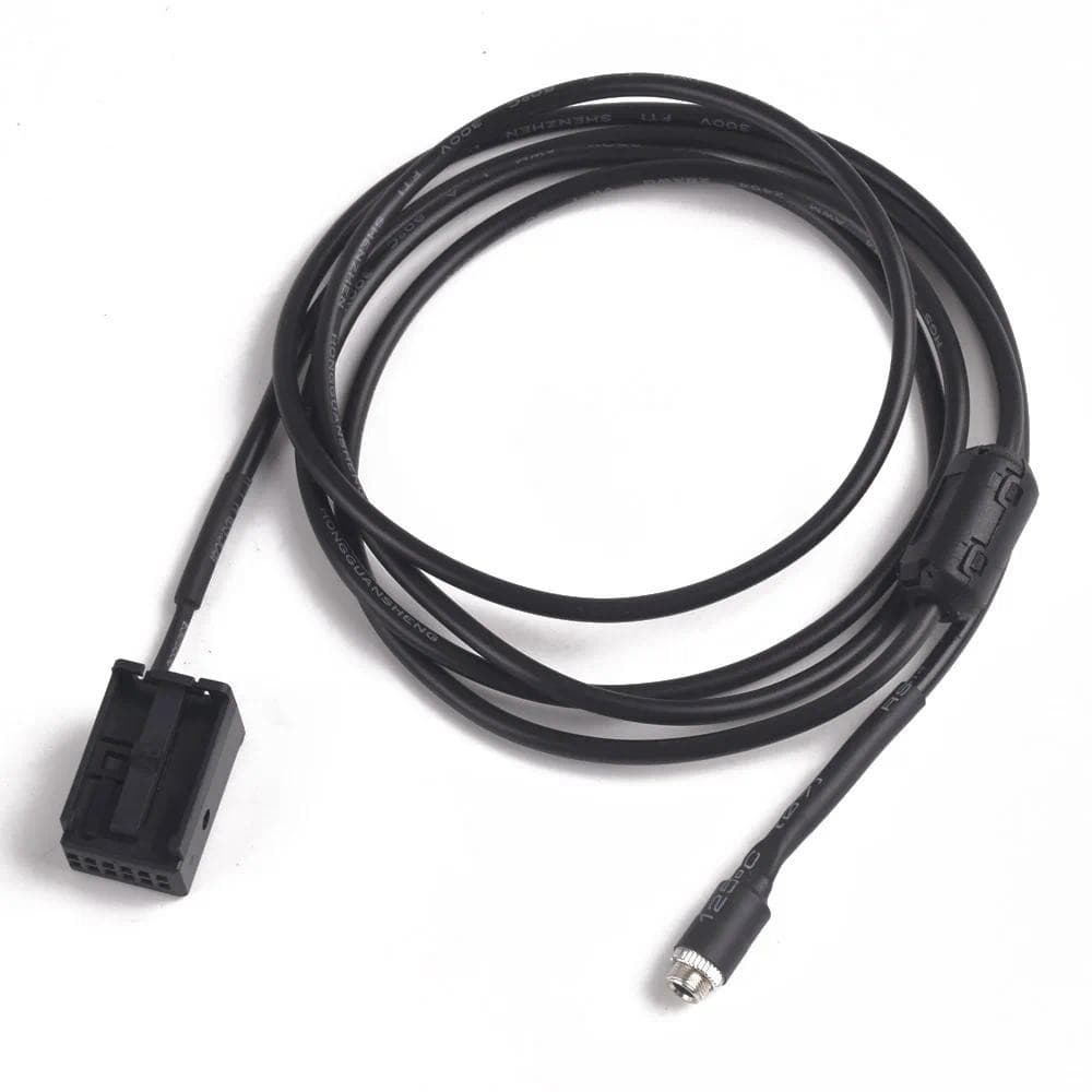 12Pin 3.5mm Fêmea Jack AUX Adaptador Cabo De Interface De Rádio MP3 Para BMW E85 E86 Z4 E83 X3 Mini Cooper