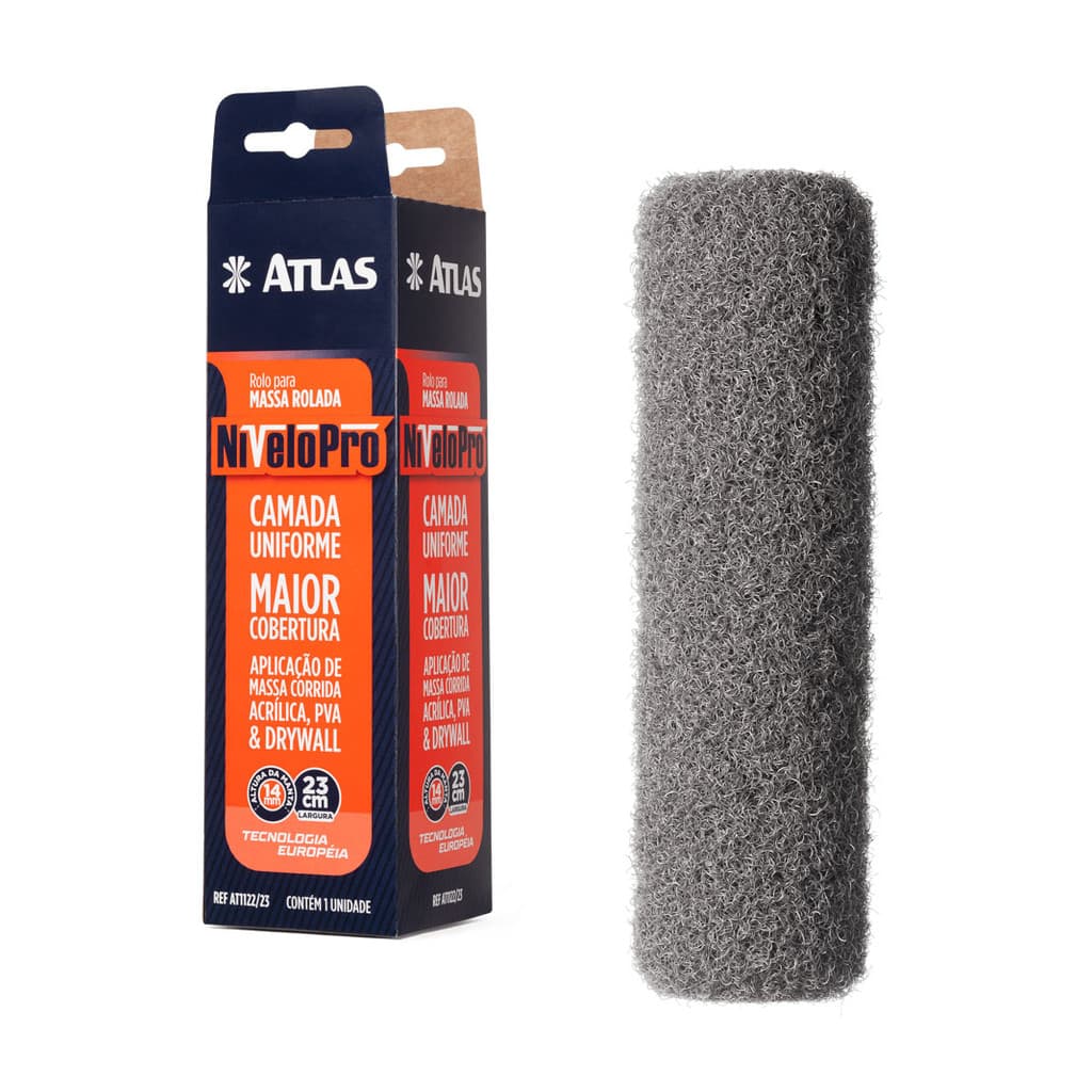 Rolo Massa Corrida Acrílica Pva Drywall Nivelopro 23cm Atlas