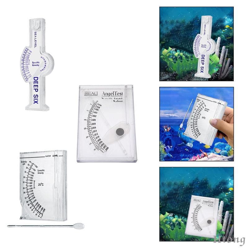 [Htong] Testador De Salinidade Branco Profissional Para Aquário De Água Salgada Piscina Sal Salinômetro Instrumento De T