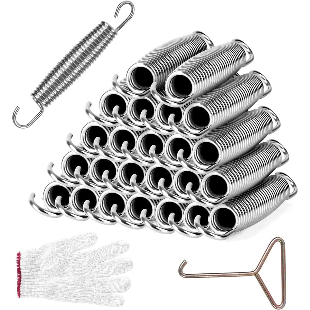 Molas para Trampolim de 5,5 polegadas/6,5 polegadas/7 polegadas, Peças de Substituição para Trampolim em Aço Inoxidável
