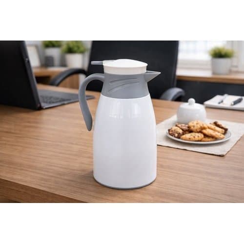 Conjunto Garrafa Térmica 1 Litro Victoria com Quatro Canecas Sortidas Preserva Temperatura