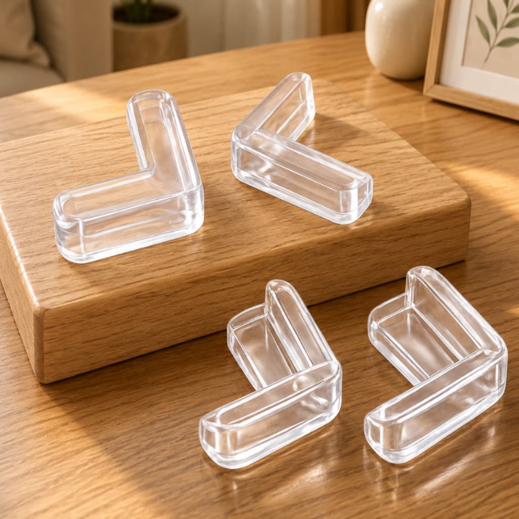 Protetor de Quina Silicone Transparente Mesa Segurança Bebê