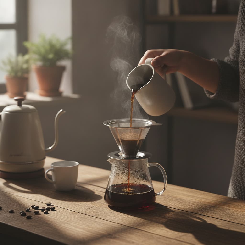 Coador de Café Robusto Aço Inoxidável Nº 103 | Filtro Reutilizável Ecológico Durável | Sabor Es