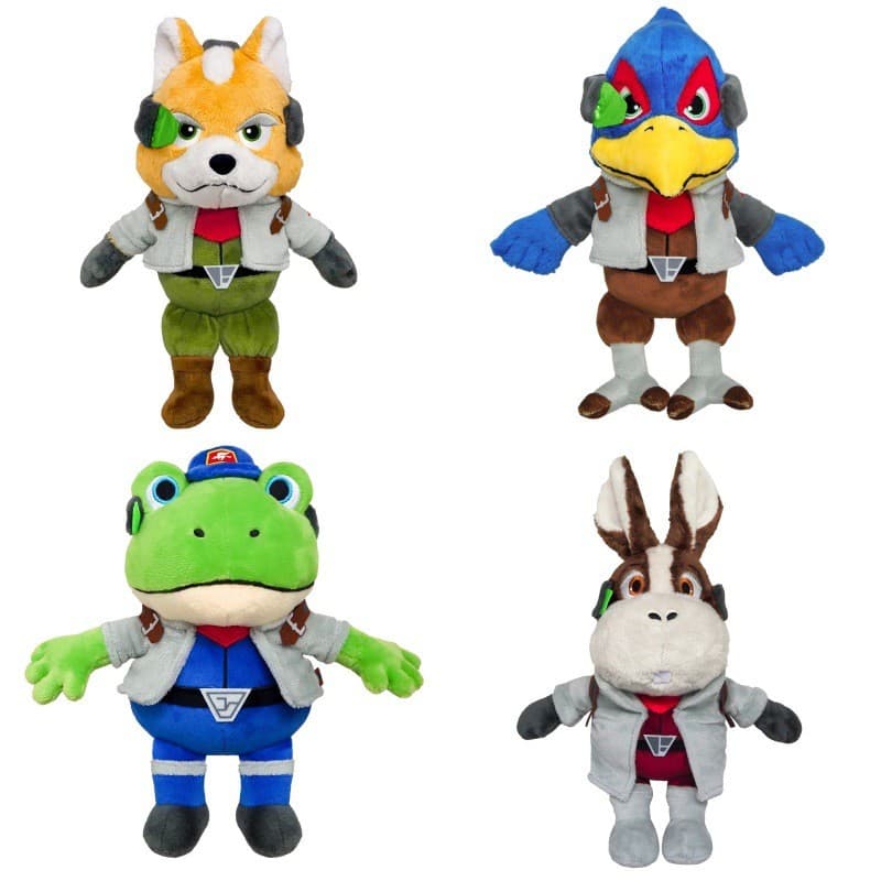 Pelúcia Star Fox Fox McCloud Brinquedo de Desenho Animado