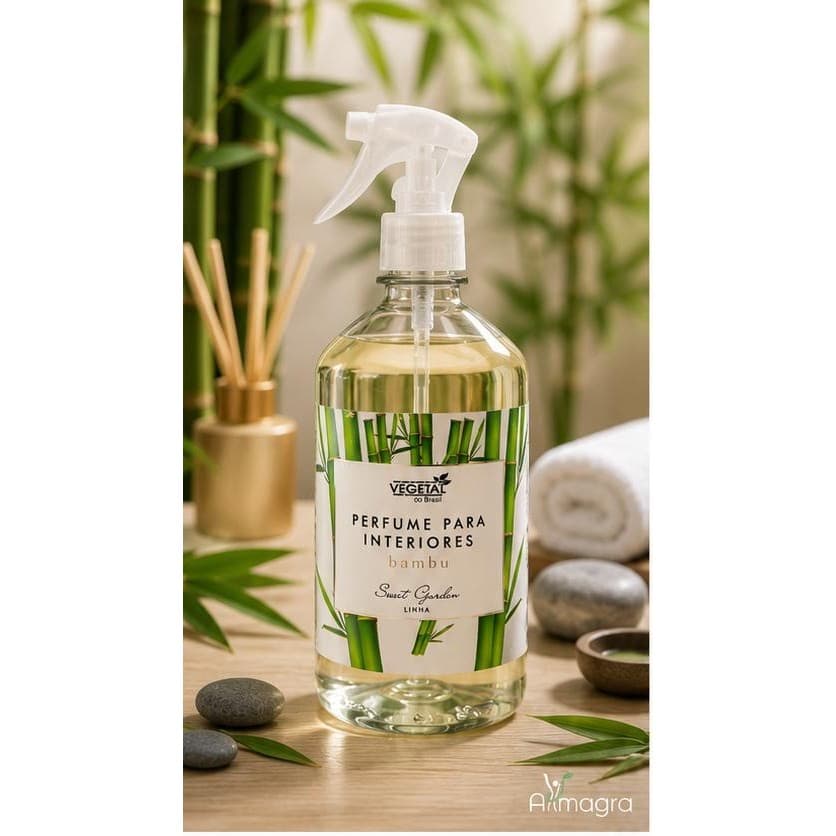 PERFUME DE AMBIENTE SWEET GARDEN PREMIUM – BAMBU | VEGETAL DO BRASIL | EXTREMO FRESCOR | AROMATIZADOR DE AMBIENTES