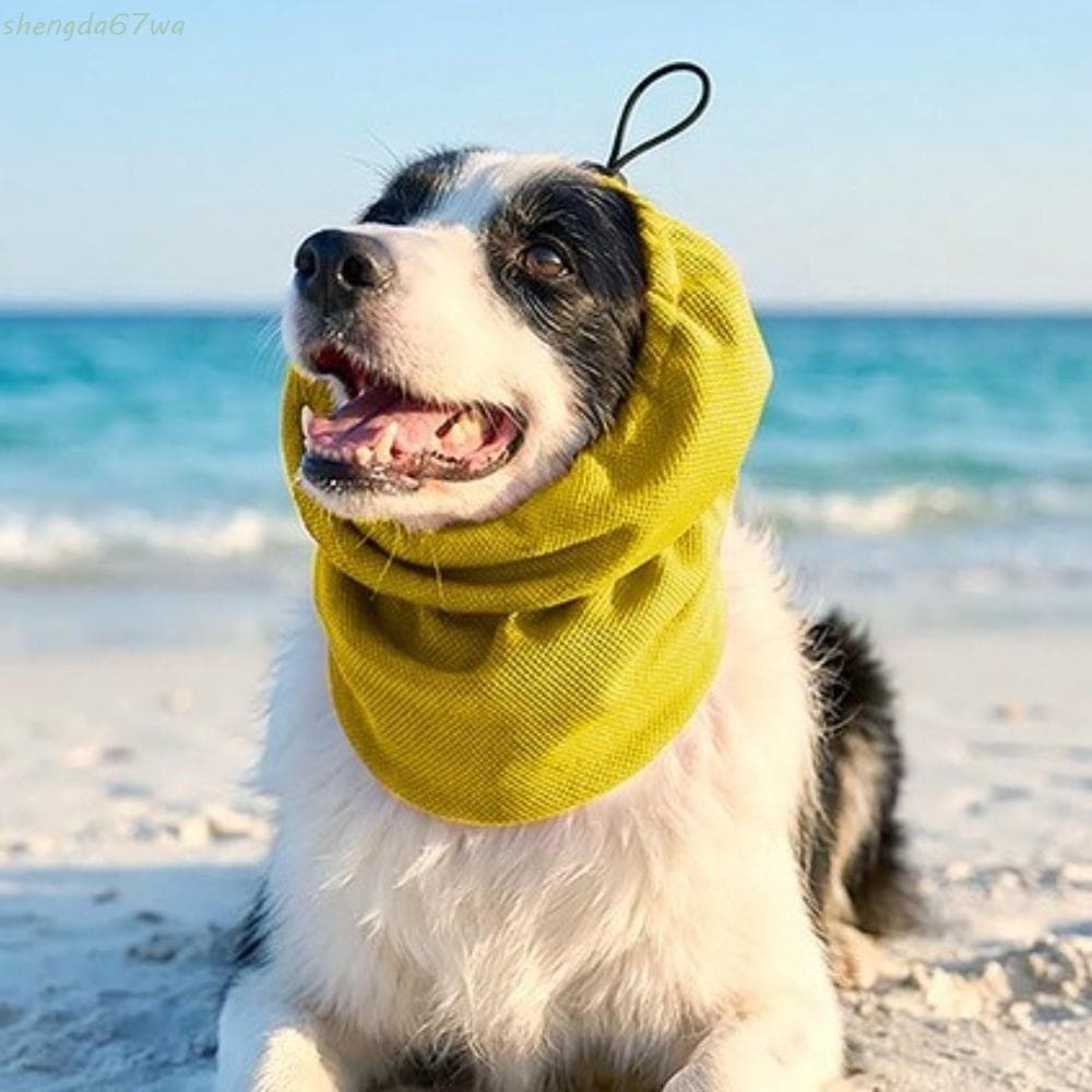 SHENGDA Capa Para Cabeça De Resfriamento De Cachorro , Protetores De Orelha Cães De Estimação Antiácaros De Malha Elásti