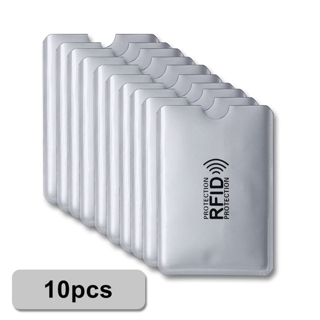Kit 10 Capa Capinha Protetor Bloqueador Rfid Segurança Cartão Aproximação