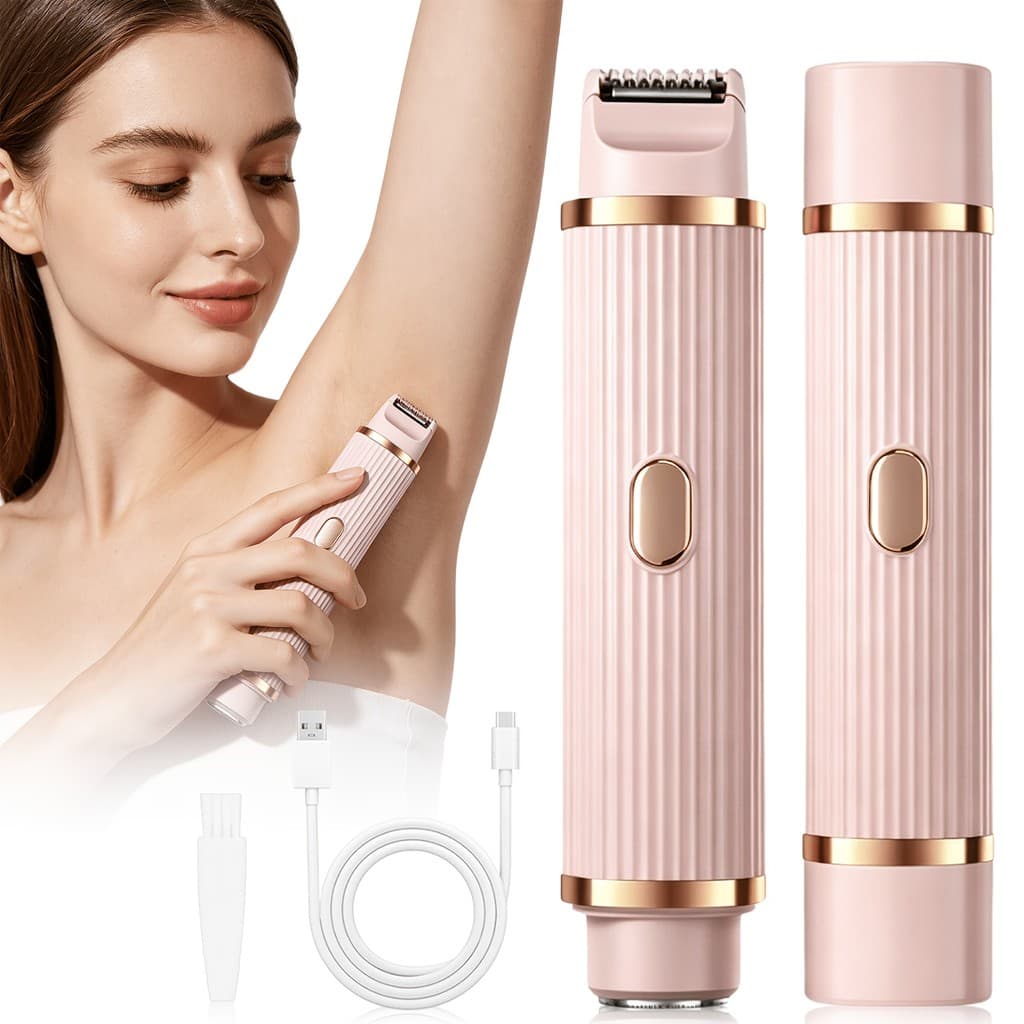 Máquina de cortar cabelo elétrica dois em um e barbeador, conjunto de barbeador elétrico de dupla utilização sem fio, ba