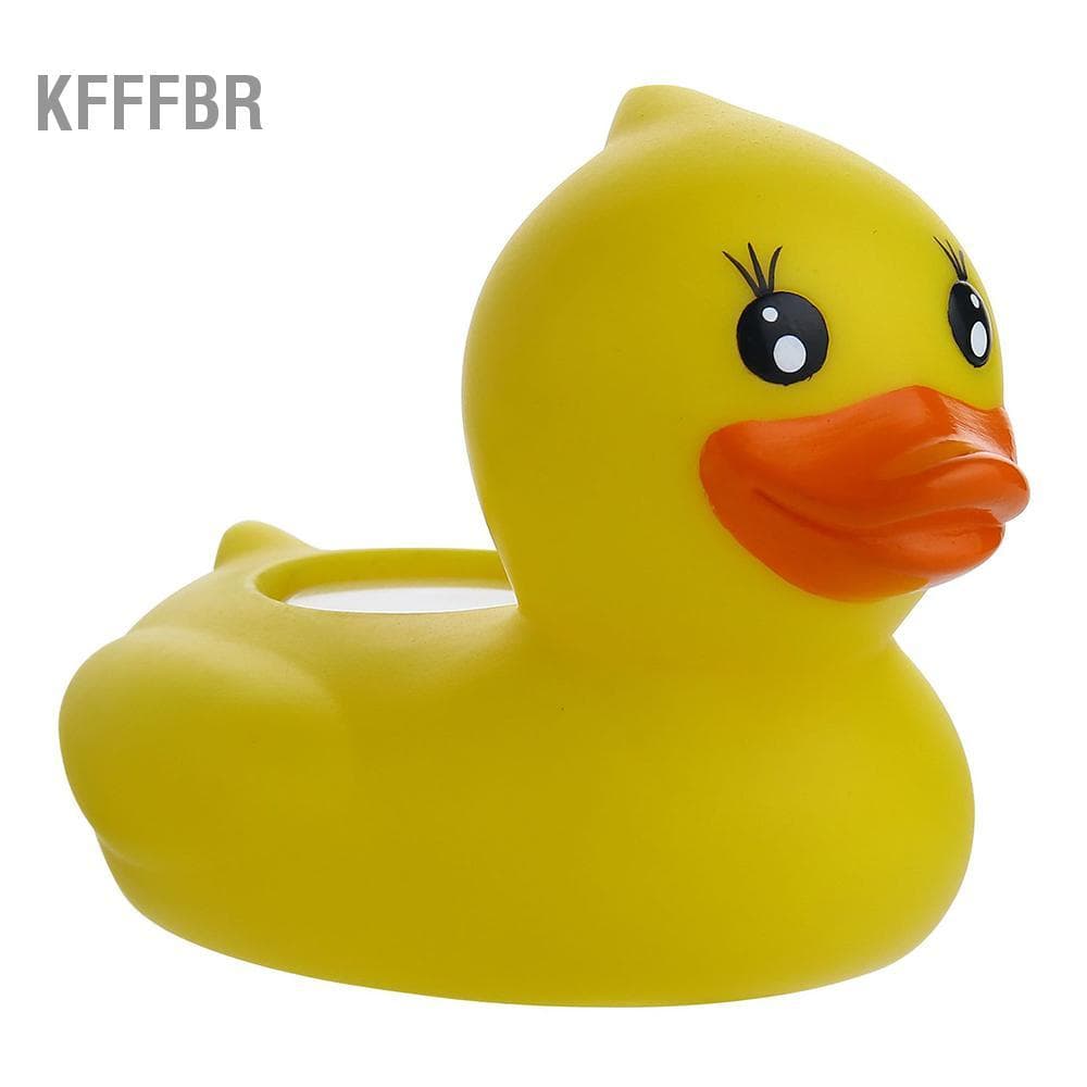 Kfffbr Termômetro de água para banho, pato de borracha flutuante infantil para banheiro, medidor de temperatura do