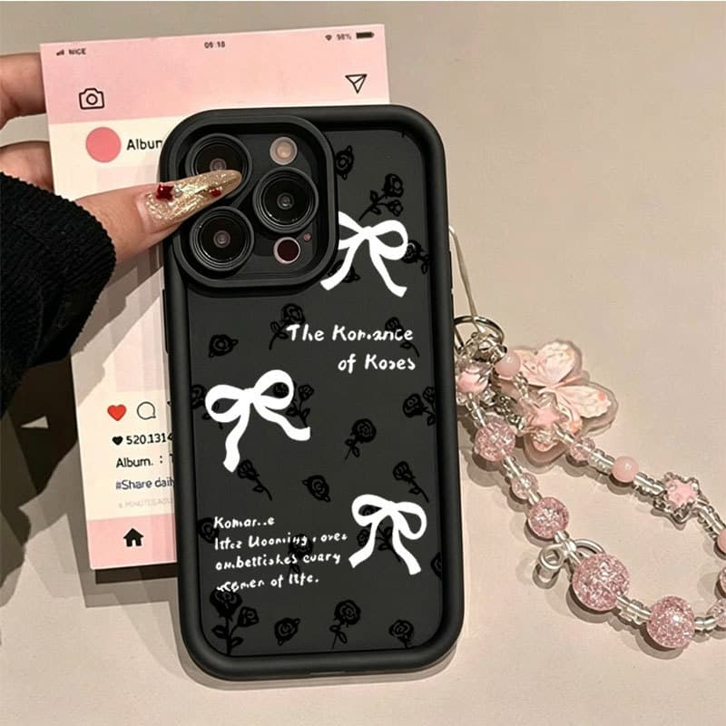 Capa À Prova De Choque Para MOTO G84 G54 G10 G14 G15 G22 G24 G34 G35 G53 G60 G75 EDGE 50 Buquê De Rosas Pretas E De Tele