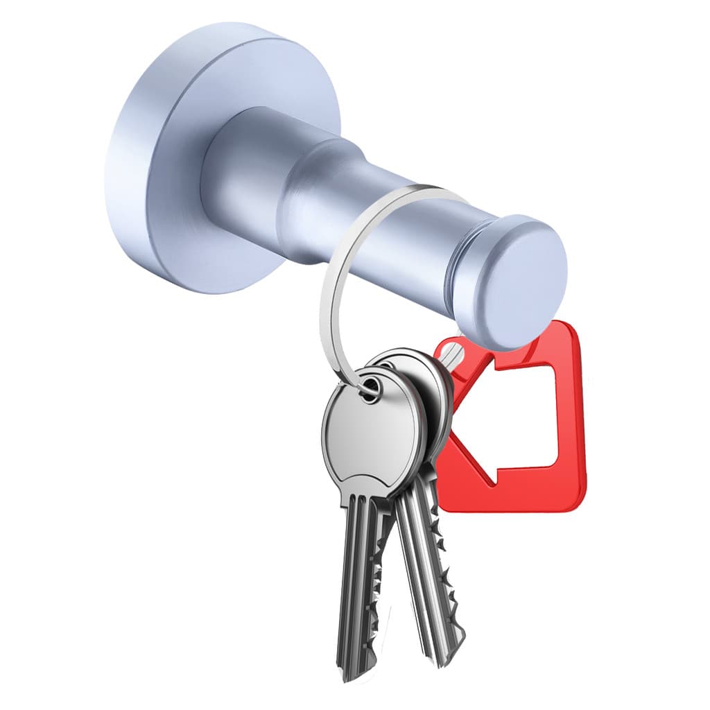 Suporte Gancho Redondo Porta Toalha Roupa Parede Multiuso Casa Parede Quarto Organização