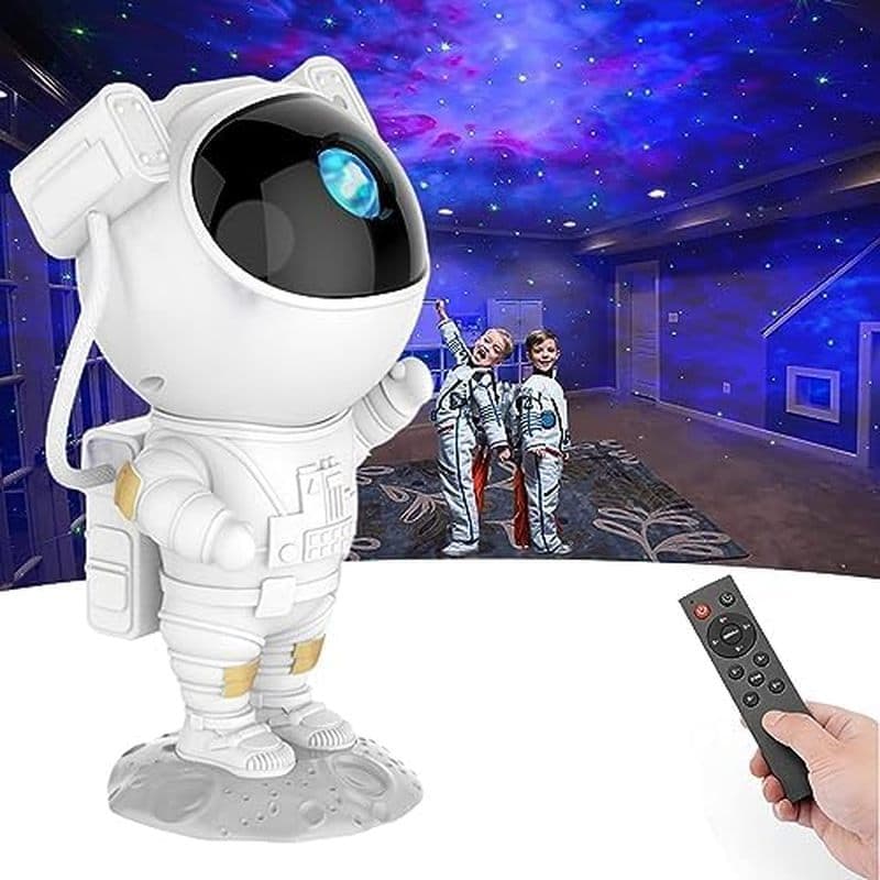 Luz Noturna Do Projetor Estrela Astronauta Infantil-Lâmpada Espacial Galáxia Com Controle Remoto , 8 Efeitos De Nebulosa