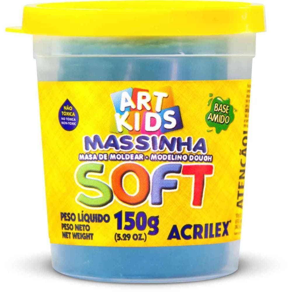 Massa para Modelar SOFT 150G.AZUL Bs.amido