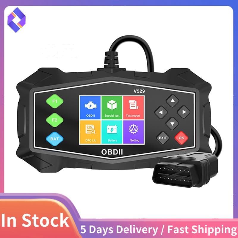 V529 OBD2 Scanner De Carro Multifuncional OBD Detector De Falhas De Veículo Instrumento De Diagnóstico Para