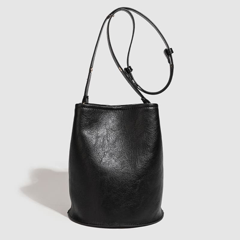 Senhoras simples moda bolsa de ombro elegante intelectual balde saco couro do plutônio grande capacidade passeio Commute