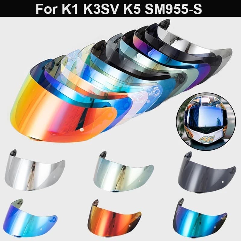 SOMAN Viseiras De Capacete De Motocicleta Para K1 K1S K5 K3SV SM955-S Capacetes De Moto Viseira Lente Escudo G