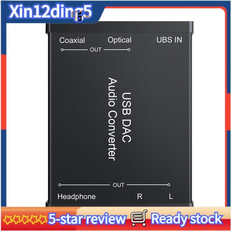 Conversor De Áudio USB Interface Óptica Coaxial Digital , Entrada Para Fone De Ouvido De 3.5 Mm , Saída Estéreo-Adaptado