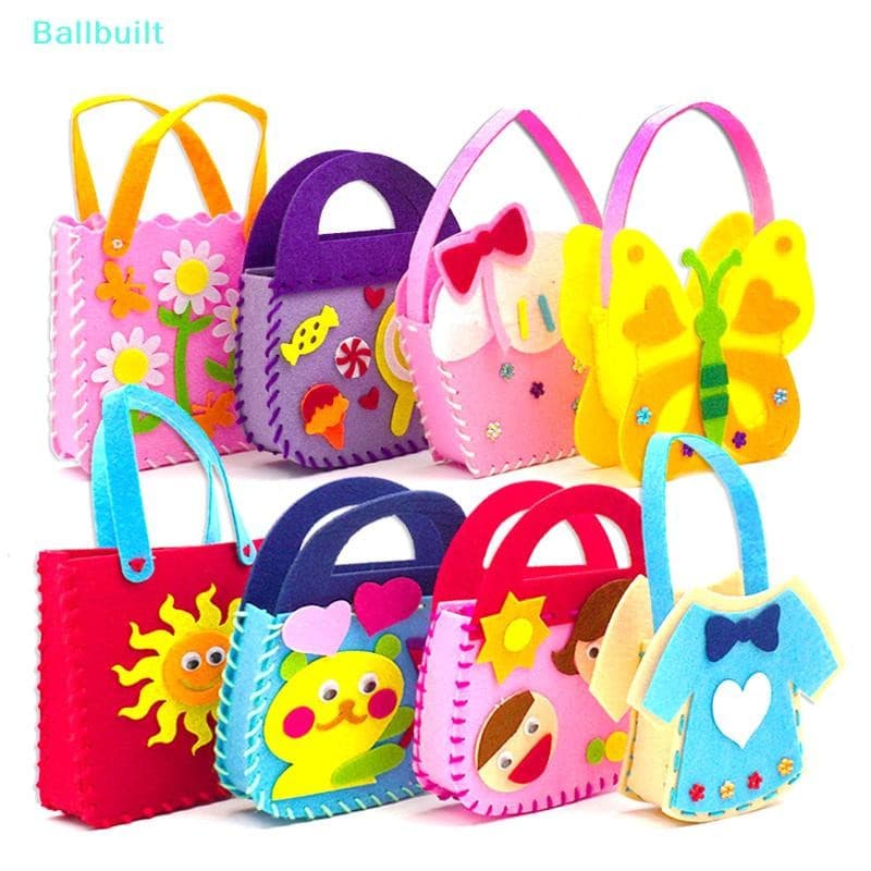 [BLU] Conjunto de costura infantil de 8 peças, kit de feltro DIY, brinquedo educativo para a primeira infância, artesana
