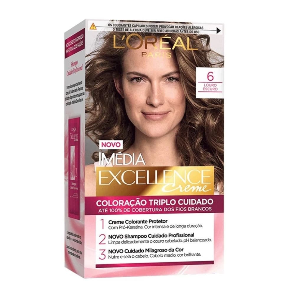 Tinta Imedia Excellence Cor 6.0 louro Escuro