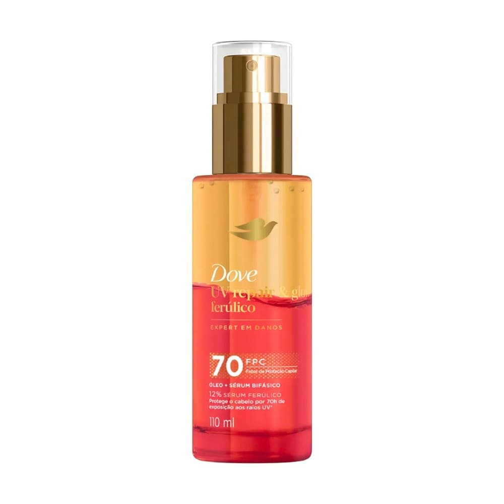 Óleo e Sérum Bifásico Dove UV Repair & Glow + Ferúlico Frasco 110ml Spray