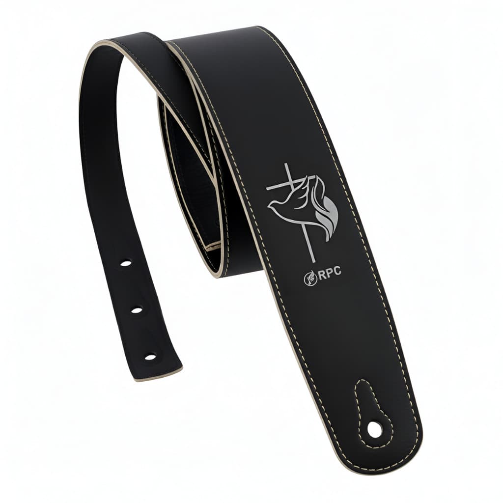 Correia Alça Ajustável Personalizada com Tema Cristão para Violão e Guitarra Excelente Acabamento Reforçada Confortável
