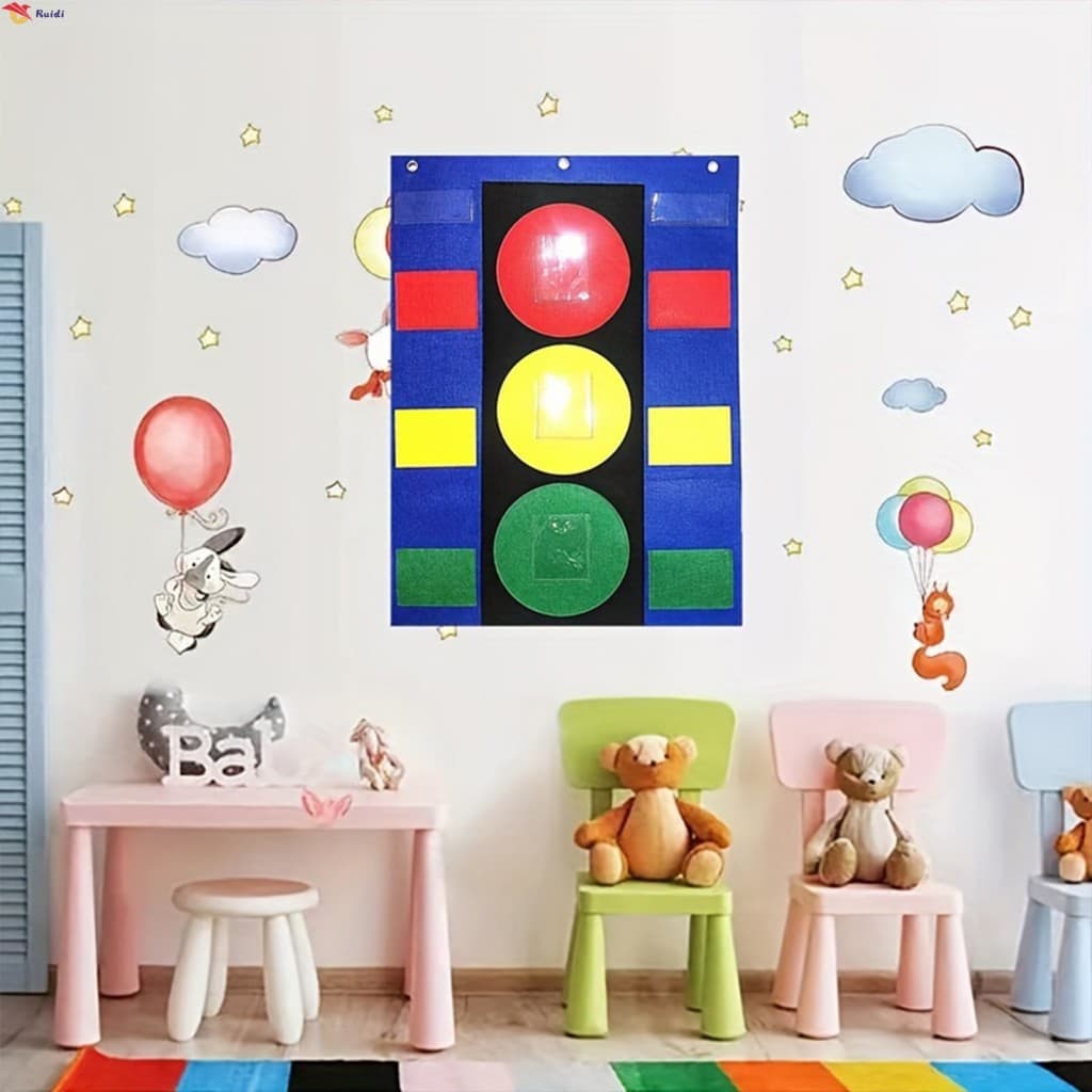 Gráfico De Bolso Comportamento Stoplight-Ferramenta De Gerenciamento De Sala De Aula Fácil De Pendurar