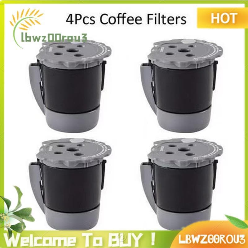 Filtro De Café 4 Peças Universal Para Cafeteira Pod Moído Reutilizável
