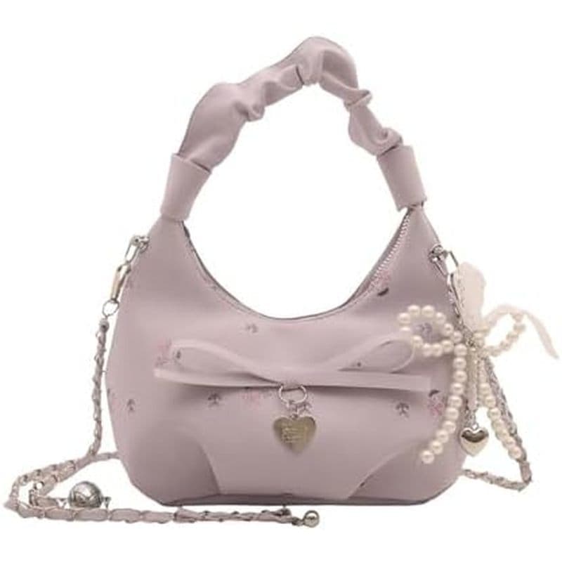 Bolsa Floral Roxa Crossbody Com Alça De Ombro , Bolsas Pequenas De Embreagem Para Mulheres De Noite , De Couro PU Uso Di