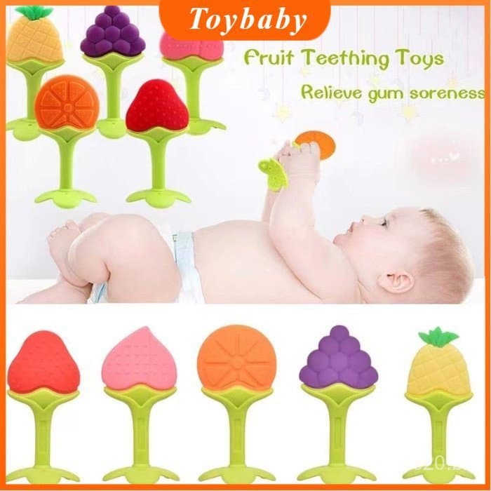 Wedroo Baby Teether Tridimensional Amargo De Frutas Em Forma De silicone Para Recém-Nascidos/Bebês