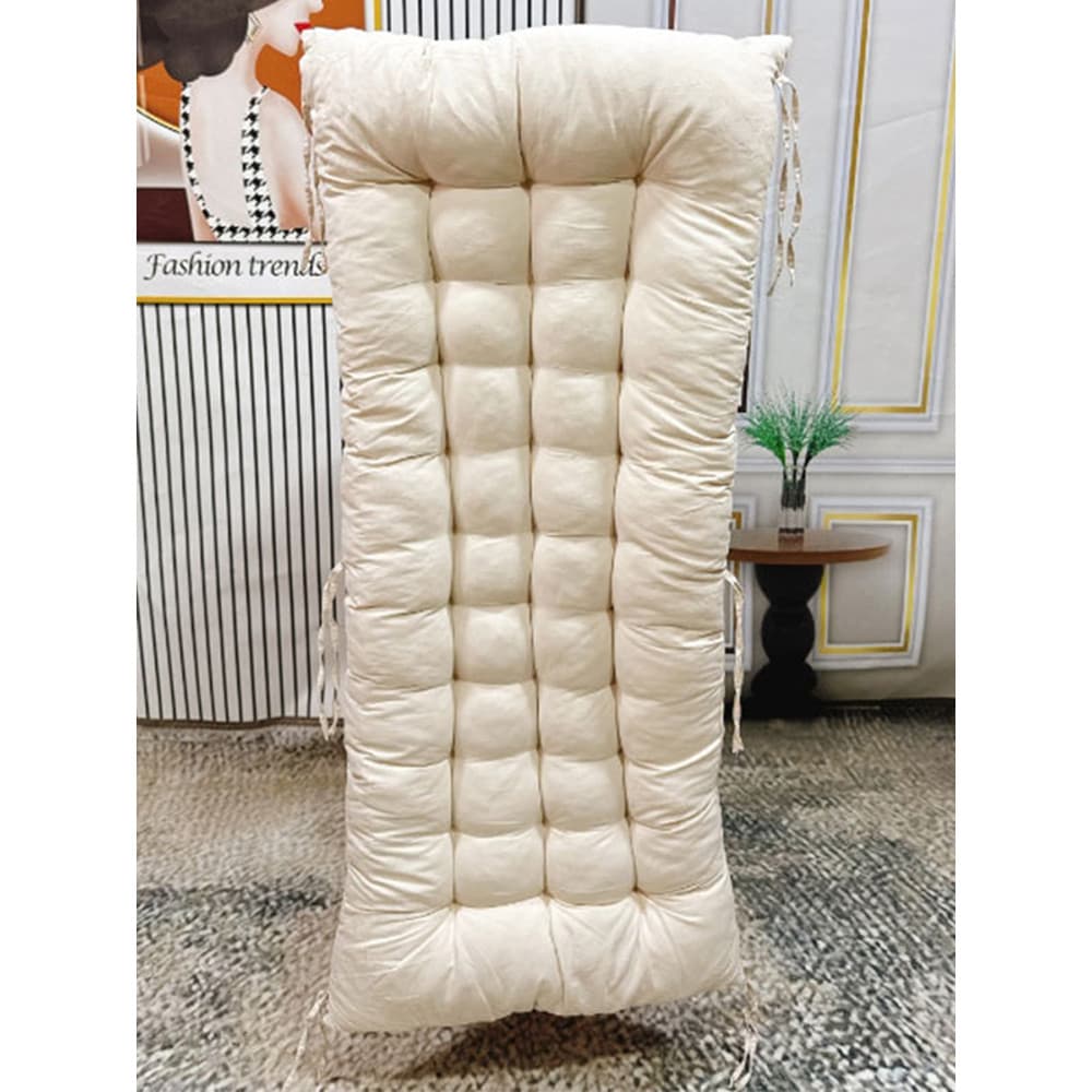 Almofada para cadeira de balanço, Material de linho, pulôver firme com cadarço, Anti-mudança, retrô, casa literária, esp