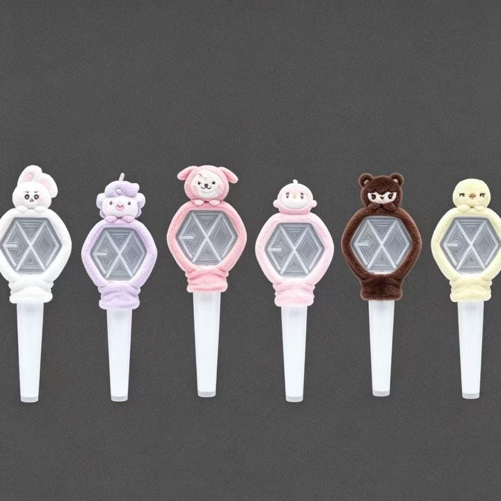 Kpop idol EXO Light Stick Capa Para Fãs Protetora Luz De Concerto