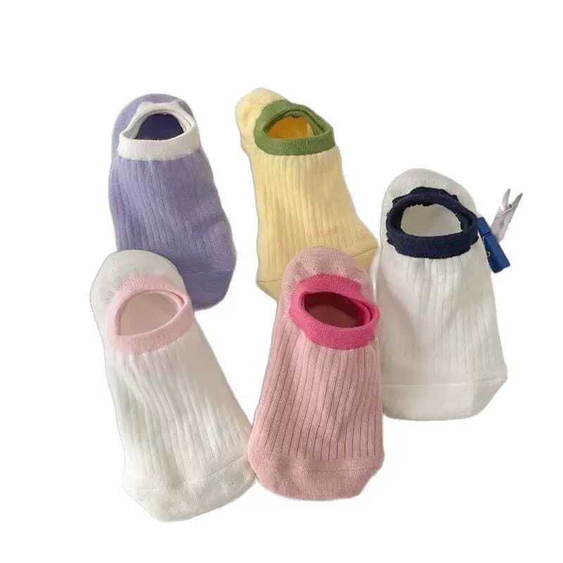 Meias femininas verão estilo fino barco meias Macaron cor dopamina fresco invisível meias pequena fragrância pé capa mei