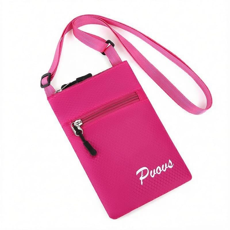 Versão coreana mensageiro pequeno saco feminino portátil leve Mini bolsa de ombro saco do telefone móvel rosa vermelho m
