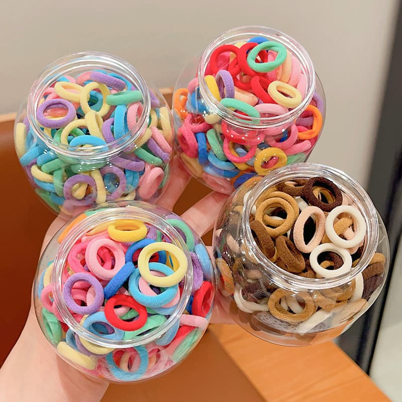 Elásticos de cabelo infantis, elásticos de borracha para bebês, faixas de cabelo para meninas, faixas de cabelo de tecid