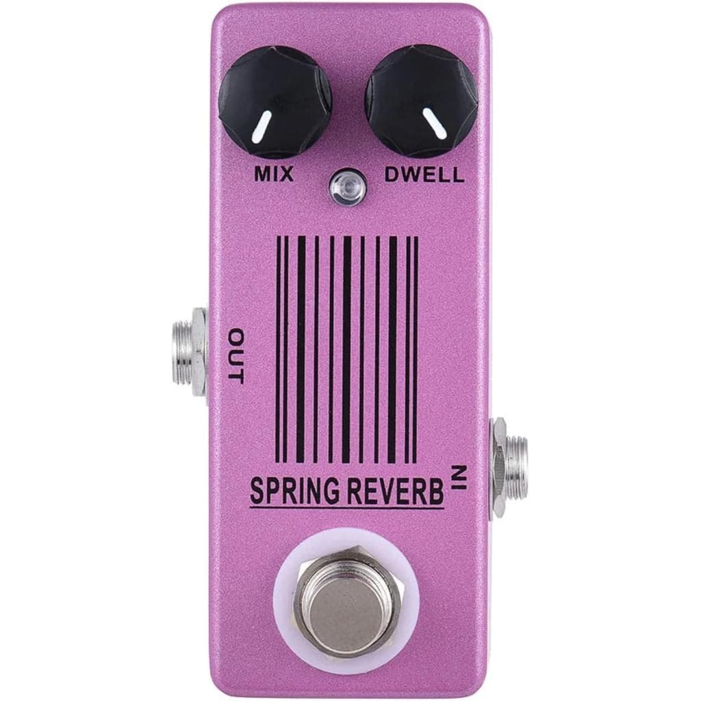 Pedal de Efeito para Guitarra SPRING REVERB Mini MP-51 True Bypass, Peças de Guitarra Elétrica de Metal, efeito guitarra