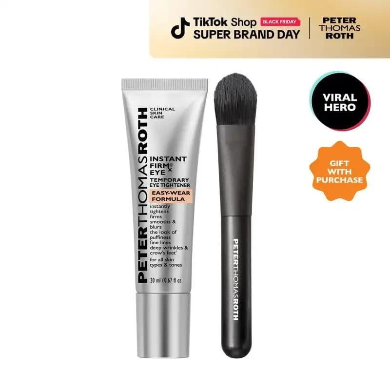 Peter Thomas Roth Instant FirmX Easy Wear Eye Tightener, Tonalidade Neutra, Pincel Incluído