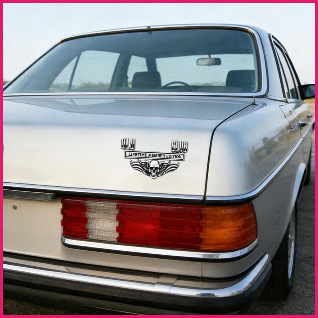 Emblemas Para Veículos Metal 3D Crânio E Asa Exterior Decalques Decoração Decalque Do Carro Adesivos Caminhão SUV terkib