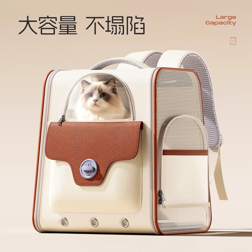 Saco de gato passeio portátil grande capacidade espaço cápsula Pet filhote de cachorro outing saco mochila do cão pequen