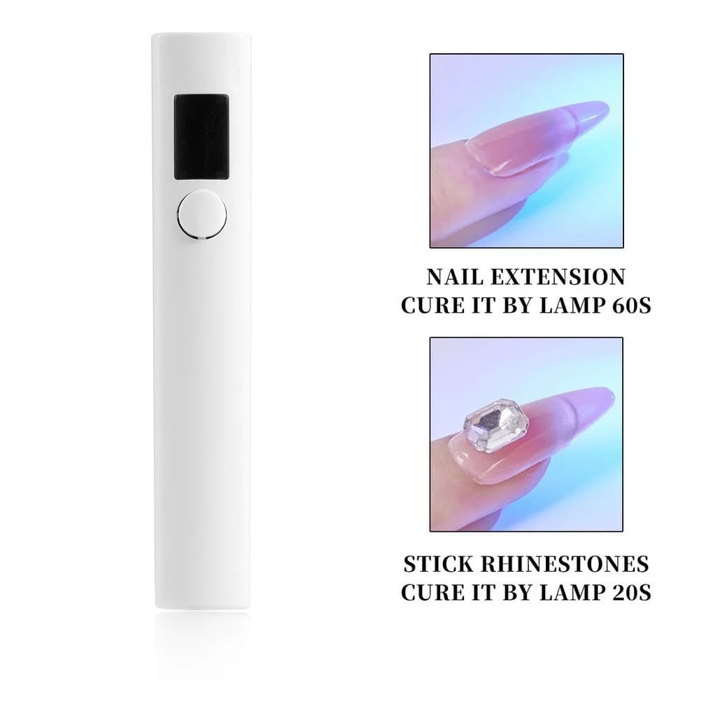 Mini Lanterna Secadora de Unhas UV LED Portátil Recarregável