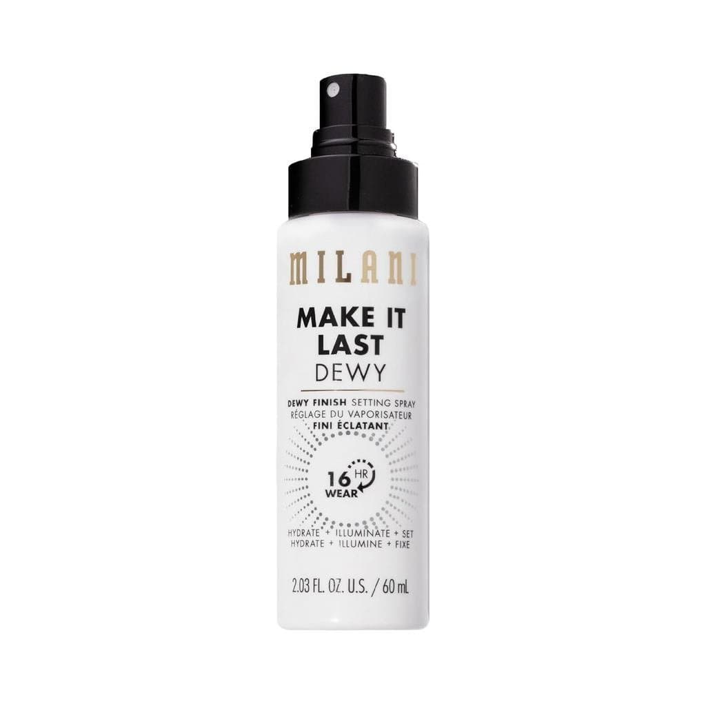 Spray Fixador Milani + Creme Base para Maquiagem, Fórmula Hidratante e Iluminadora MakeItLast, adiciona brilho a qualque